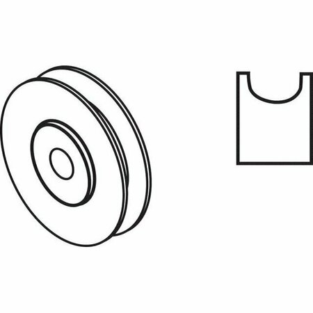 STRYBUC 1-1/2" SS PATIO DOOR ROLLER 11-111SS